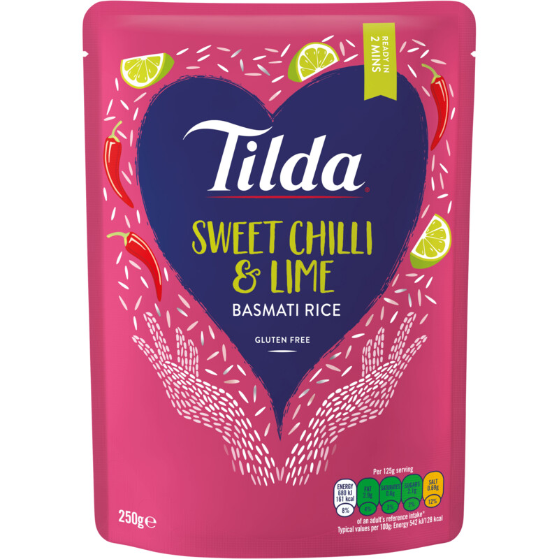Tilda Basmati rijst SWEET CHILLI & LIME