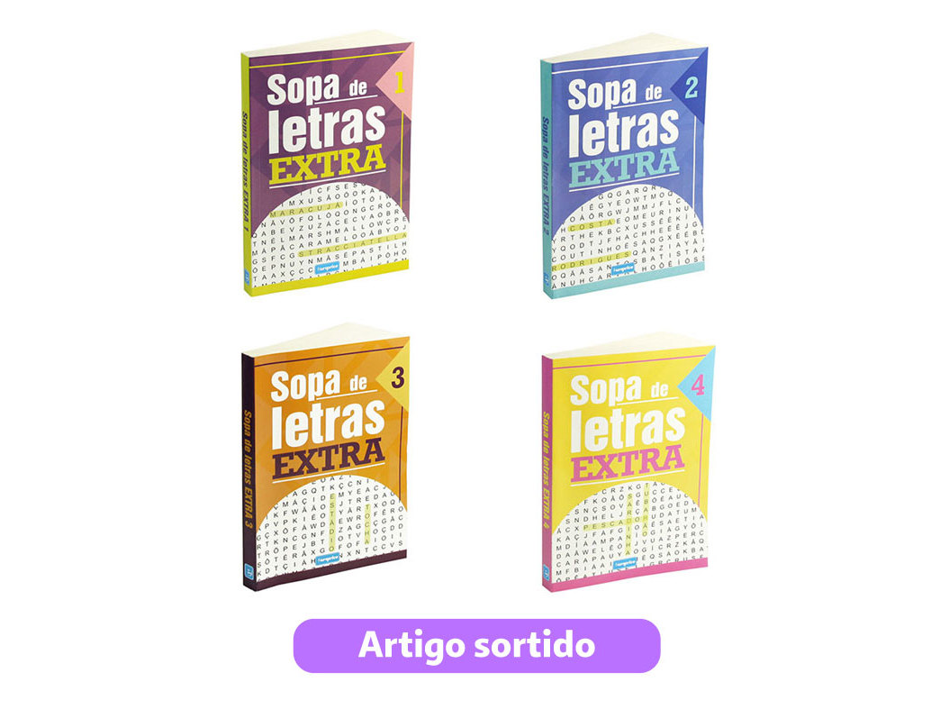 LIVRO SOPA DE LETRAS EXTRA MODELOS SORTIDOS