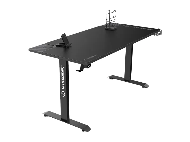 Ultradesk MOMENTUM, Lige, Friform facon, Spil, Sort, 1520 mm, 700 mm