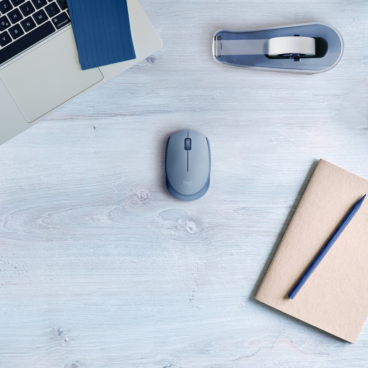 Logitech M171 - Trådløs Mus - Optisk - Blå