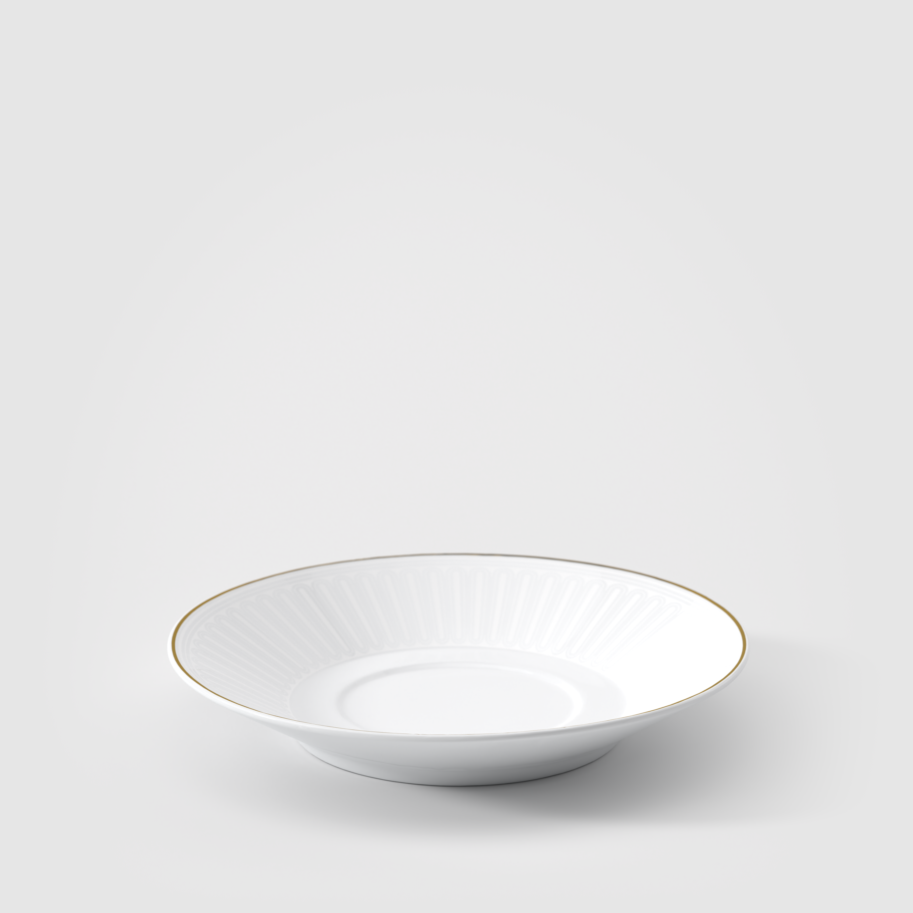 Chateau Septfontaines Coffee cup saucer White, 6.2'', Premium Bone Porcelain