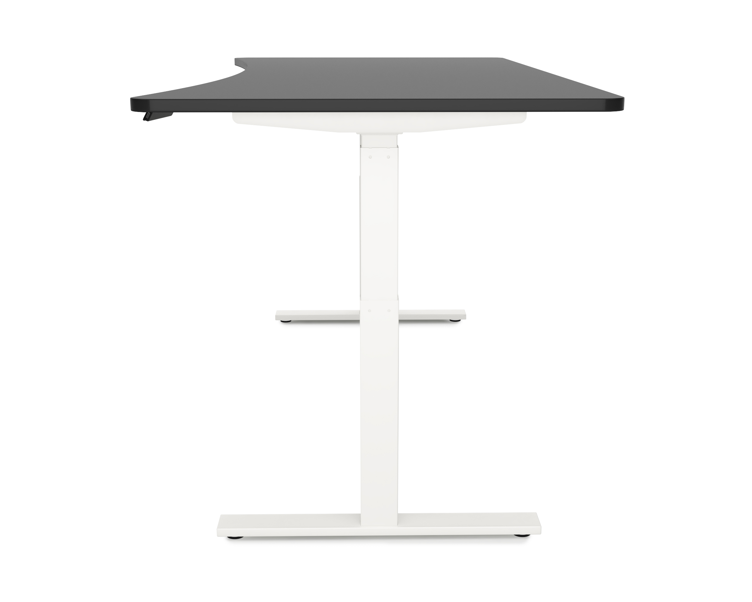 Stehpult elektrisch PREMIUM schwarz/weiss 200 x 92 cm