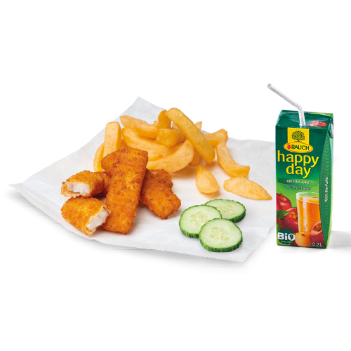 Kinder Menü Fischstäbchen