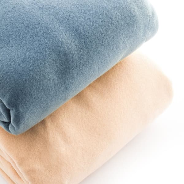 Dobbelt ermet teppe med sentral lomme Doublanket InnovaGoods - Blå