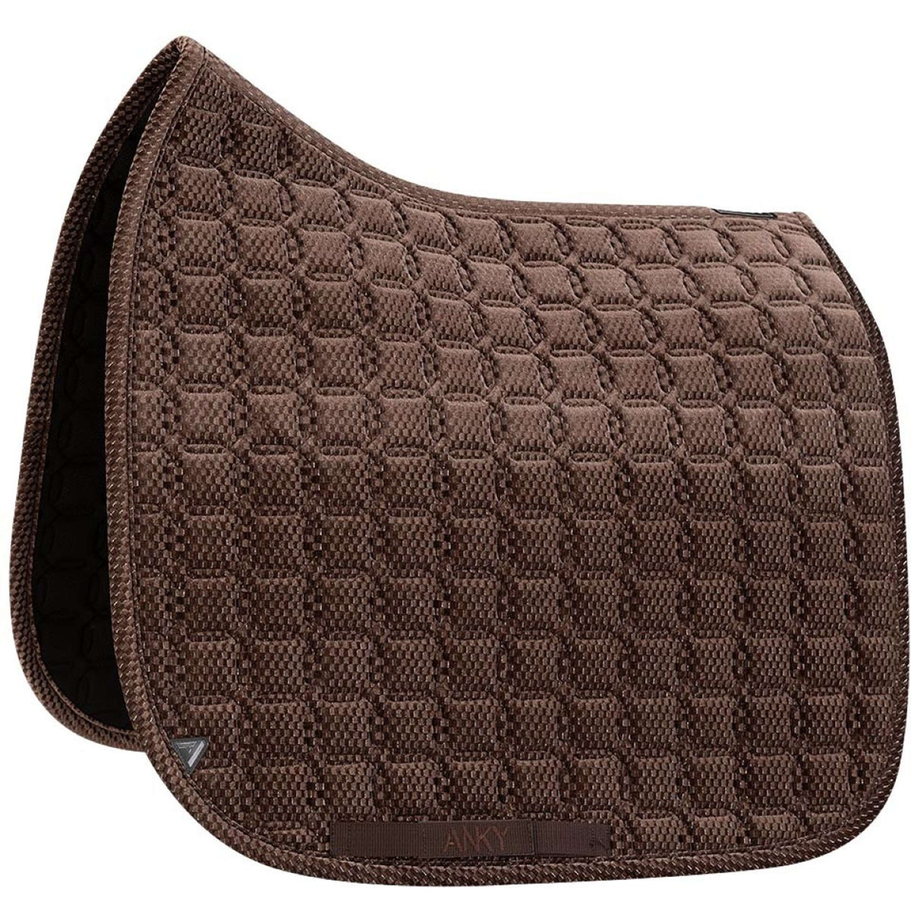 ANKY Zadeldekje Check Velvet XB25003 Dressuur Deep Taupe