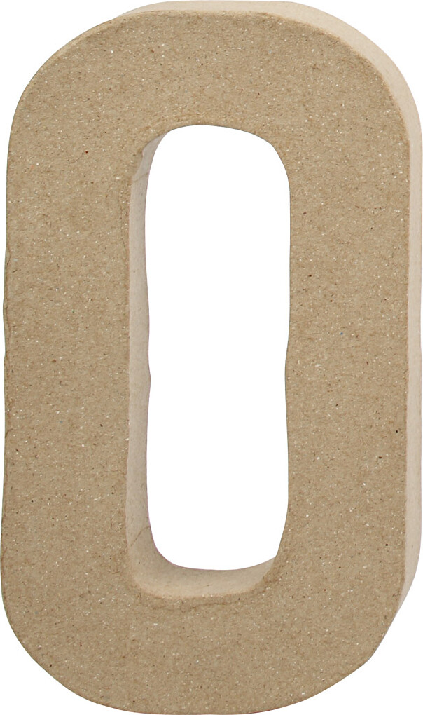 Bogstav - O - H 20,4 CM - B 11,5 CM - Tykkelse 2,5 CM - 1 Stk