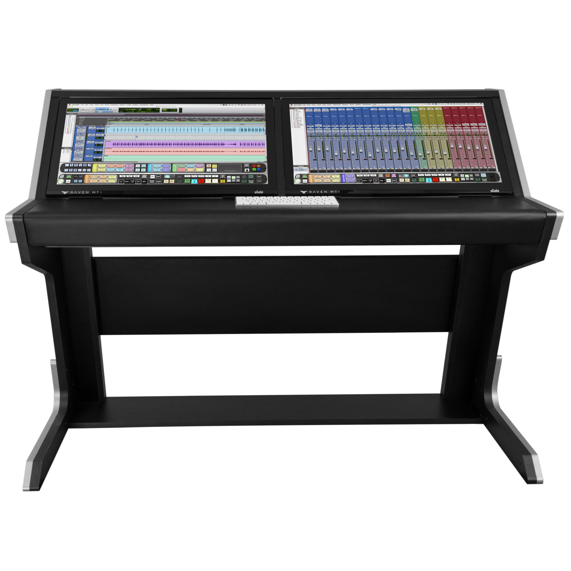 Steven Slate Audio Raven MAX Core Station multitouch DAW controller met meubel