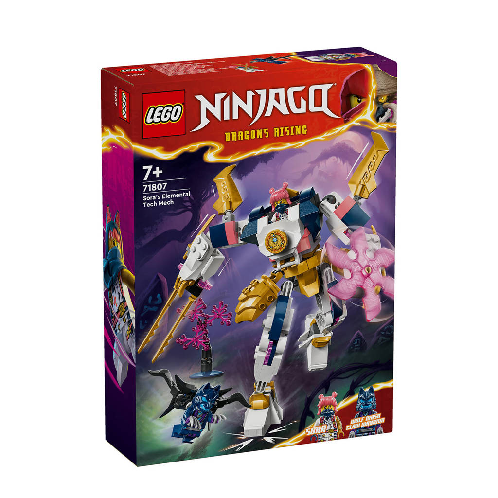 Zeer fijn! Zowel hoofdpersonage als accessoiresSora's elementaire techmecha Ninja Rollenspel Speelgoed voor Kinderen 71807