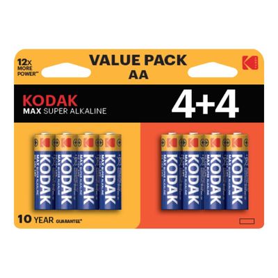 Kodak MAX SUPER - Batterie 8 x type AA - Alcaline