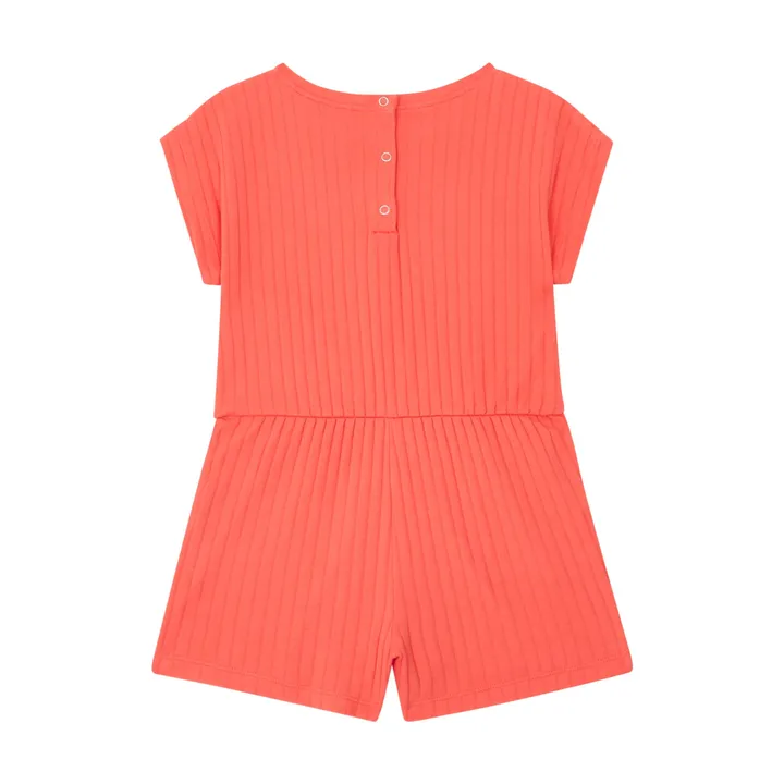 Hundred Pieces Combinaison Coton Bio Rib | Tangerine