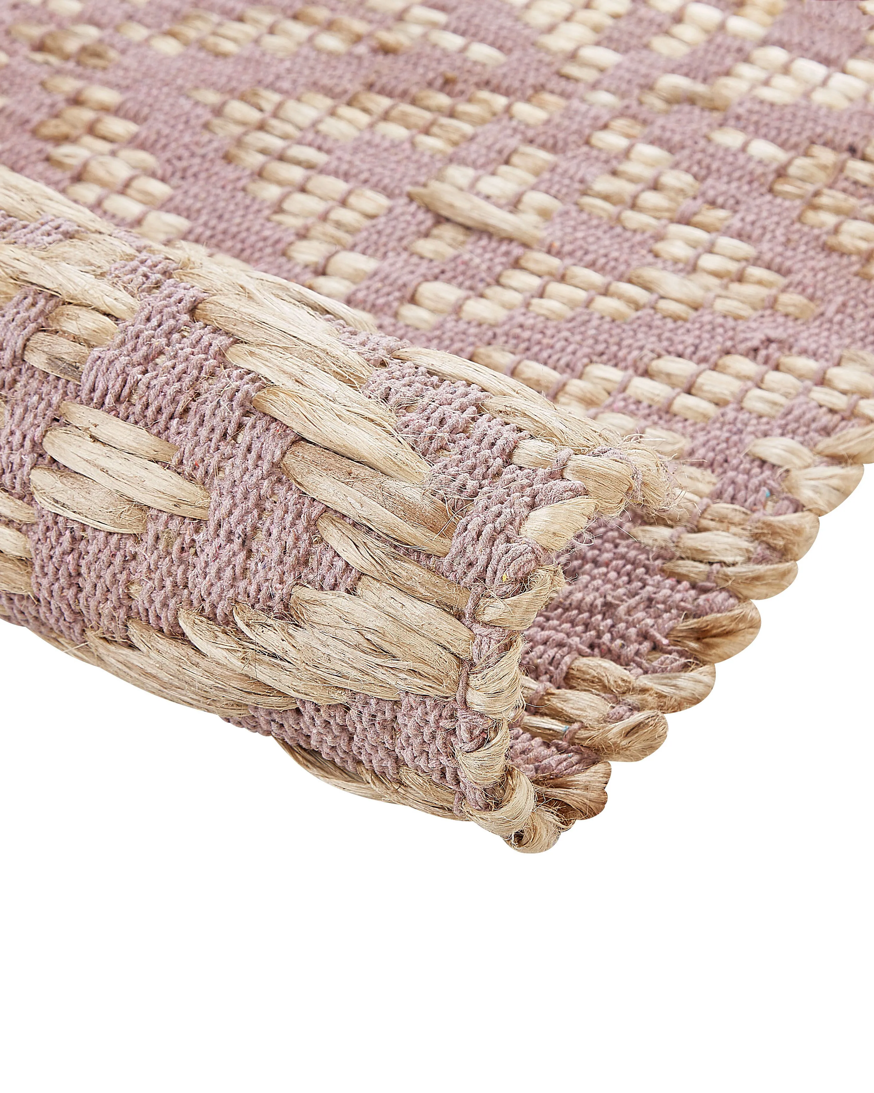 Vloerkleed GERZE Roze 160 x 230 cm Katoen