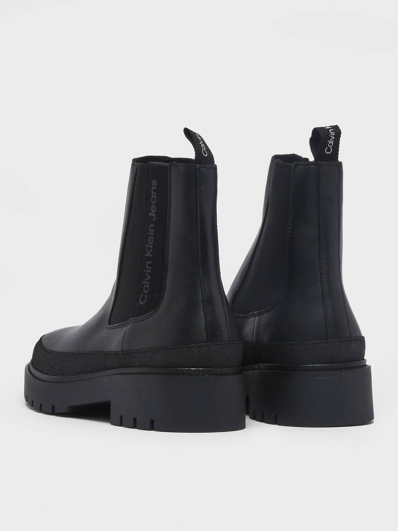 Chelsea boots Combat Mid en cuir CALVIN KLEIN JEANS