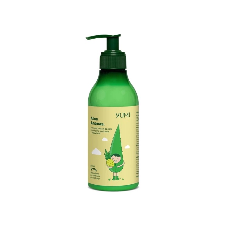 Yumi Aloe Vera Intensiv feuchtigkeitsspendender Anans-Körperbalsam 300 ml
