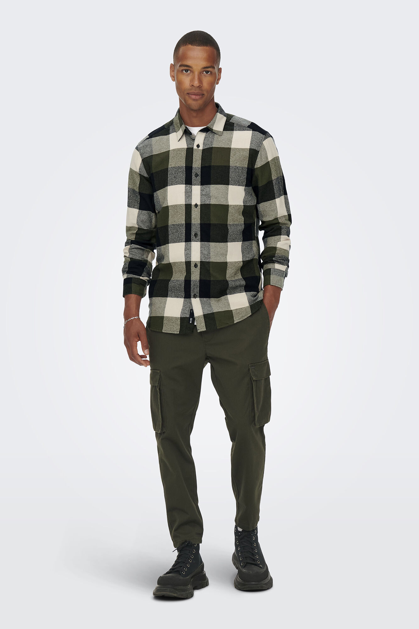 Camisa com estampa xadrez