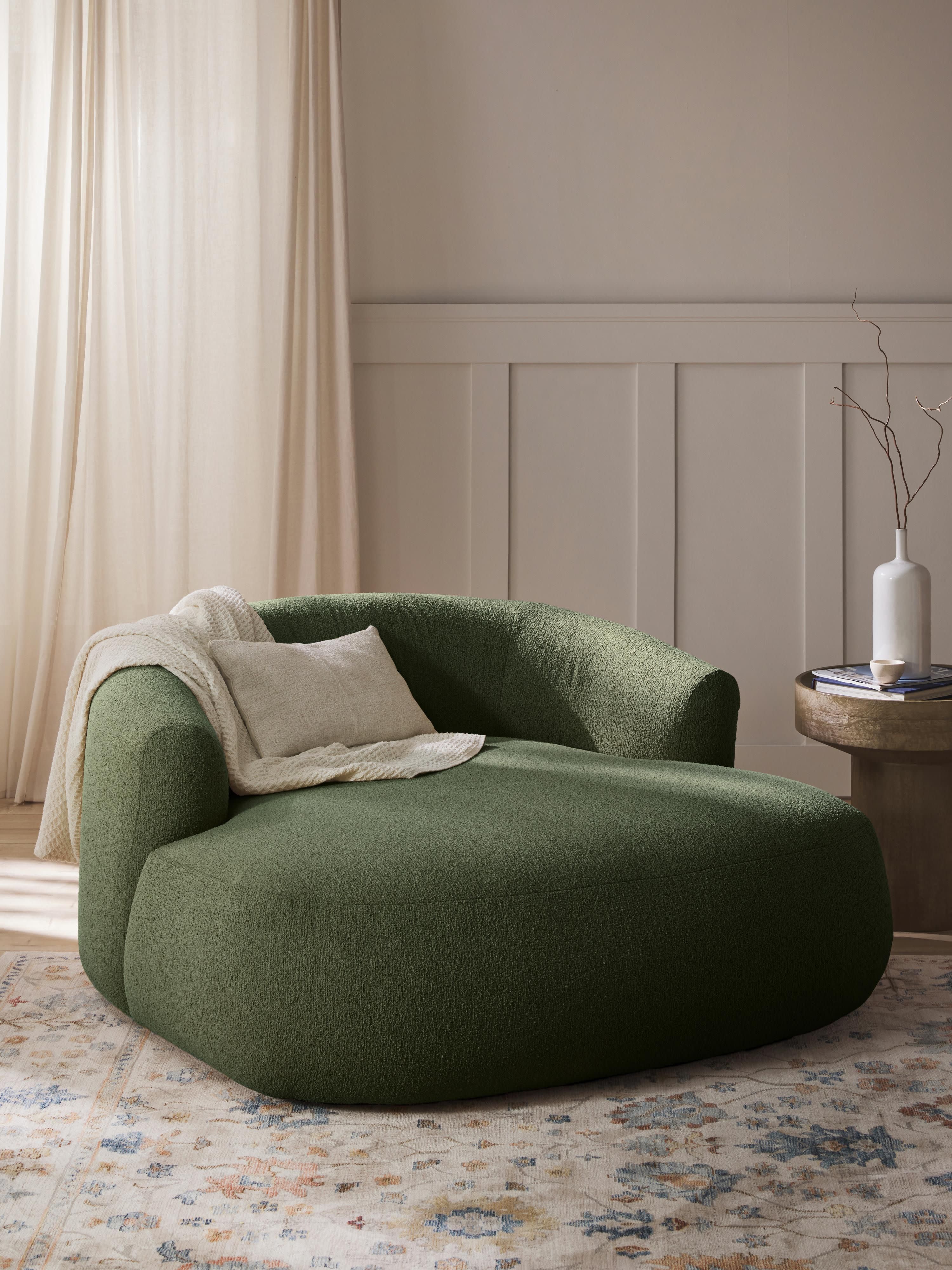XL bouclé loungefauteuil Sofia