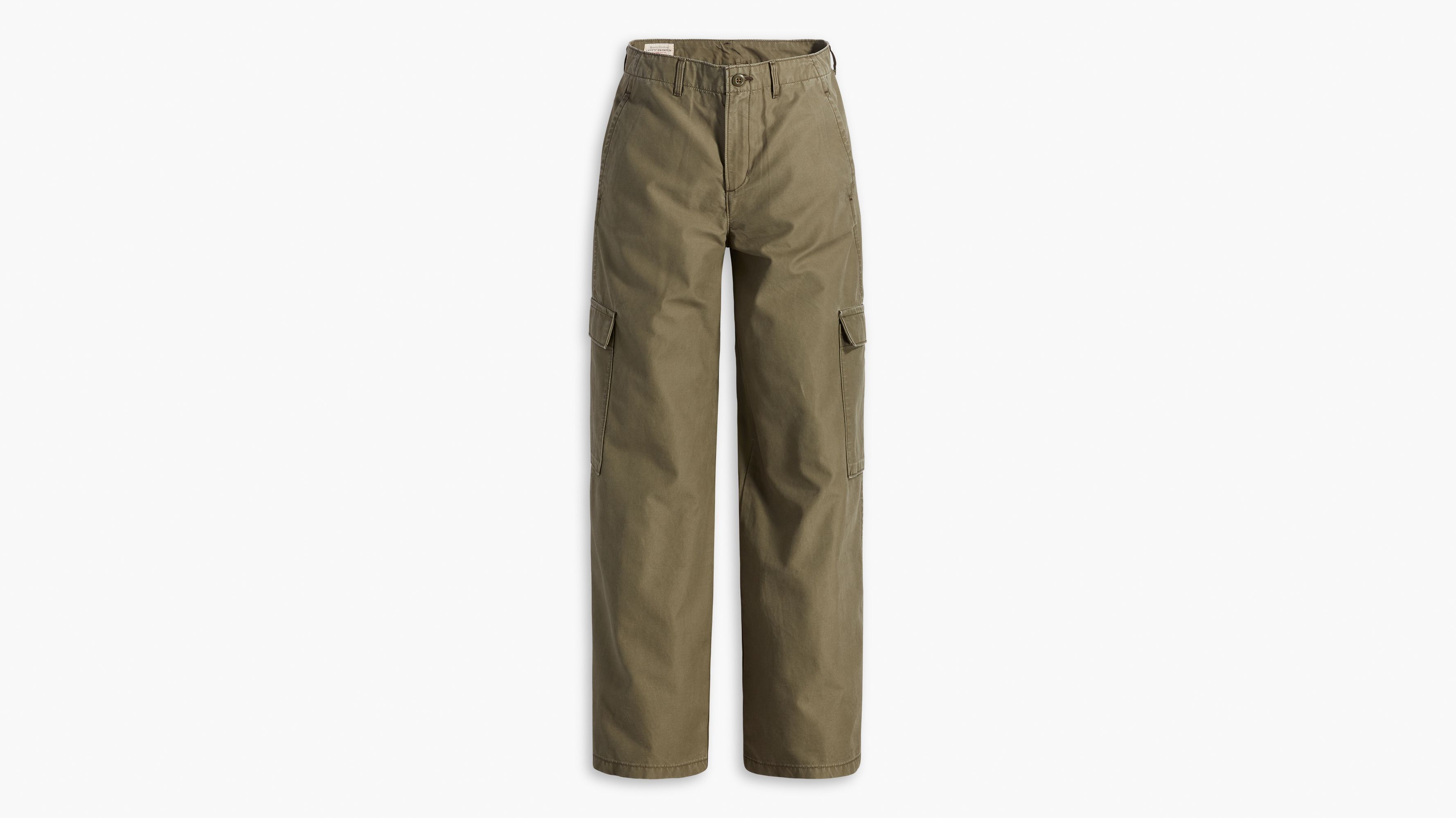 Pantalon baggy cargo - Olive Night - Vert