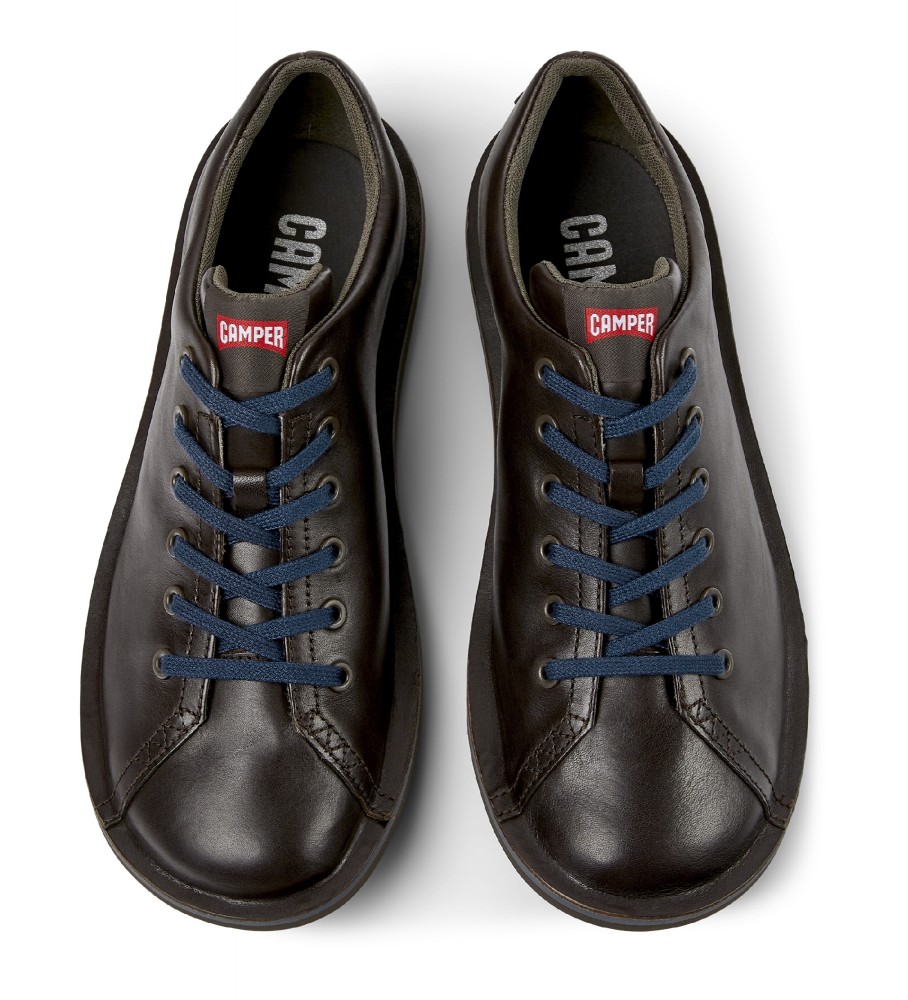Sapatos de couro marrom Camper Beetle