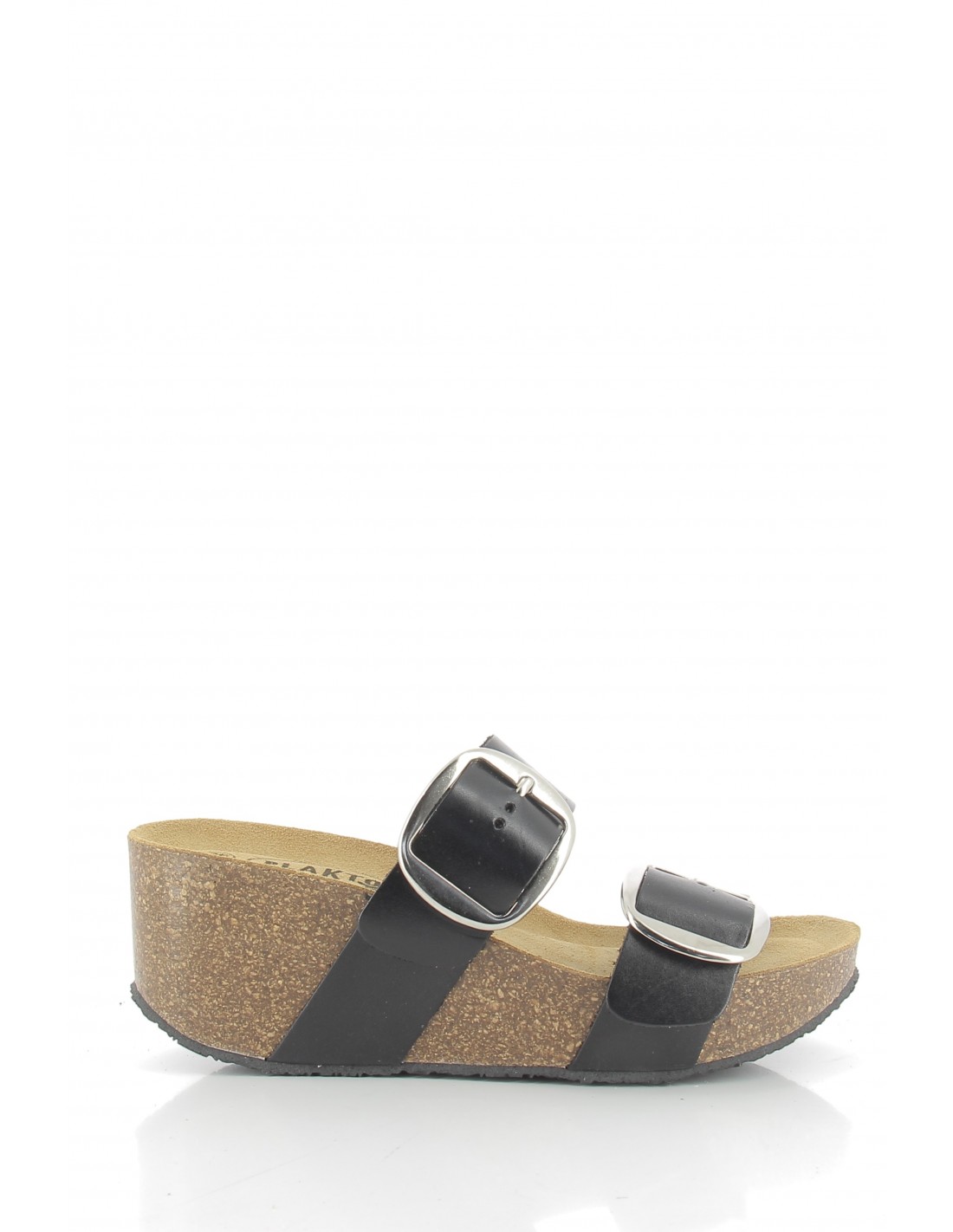 plakton Mules compensées femme so rock bi noir