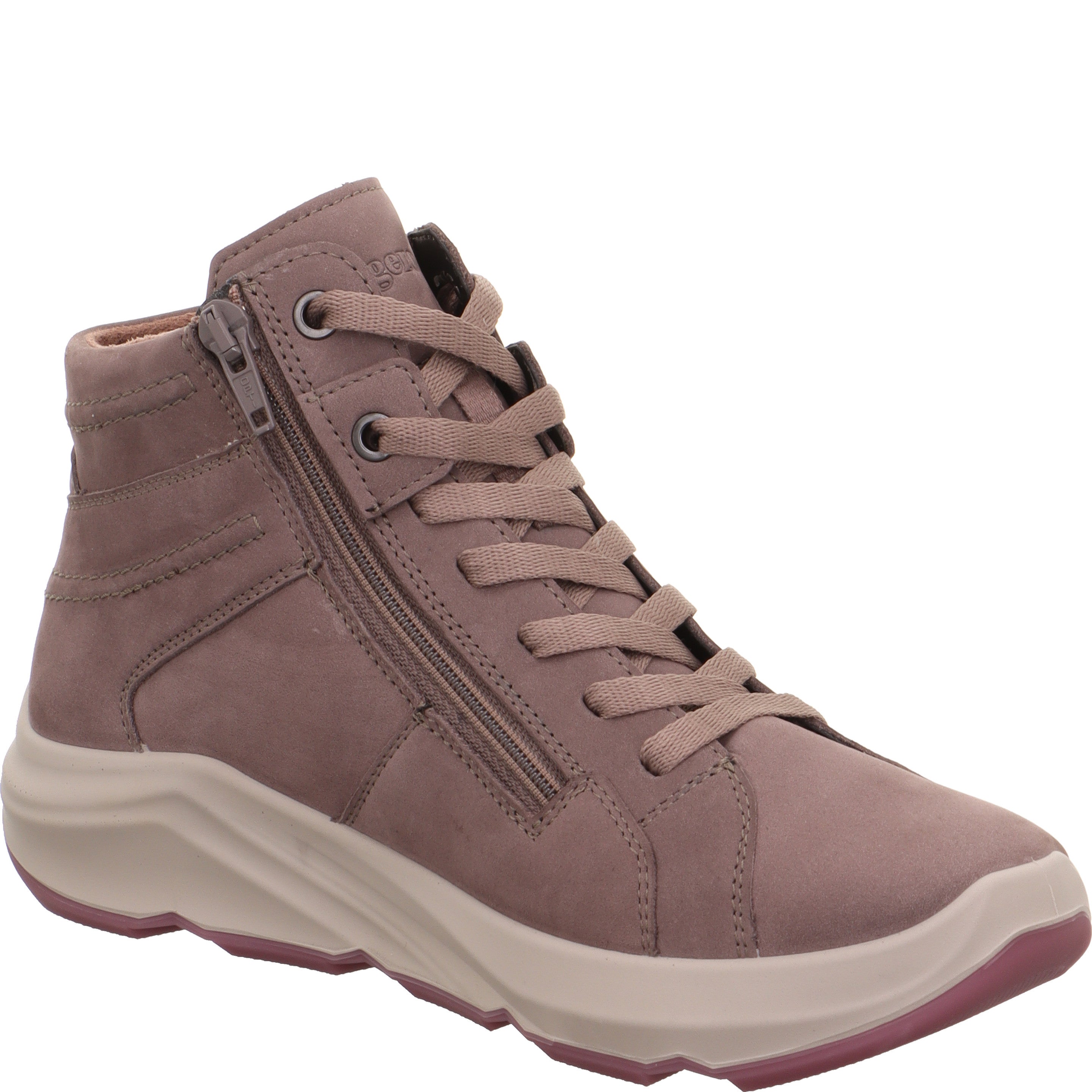 legero BLISS Damen  Sneaker high mit Reißverschluss - Farbe: Dark Clay - Größe: 4.5