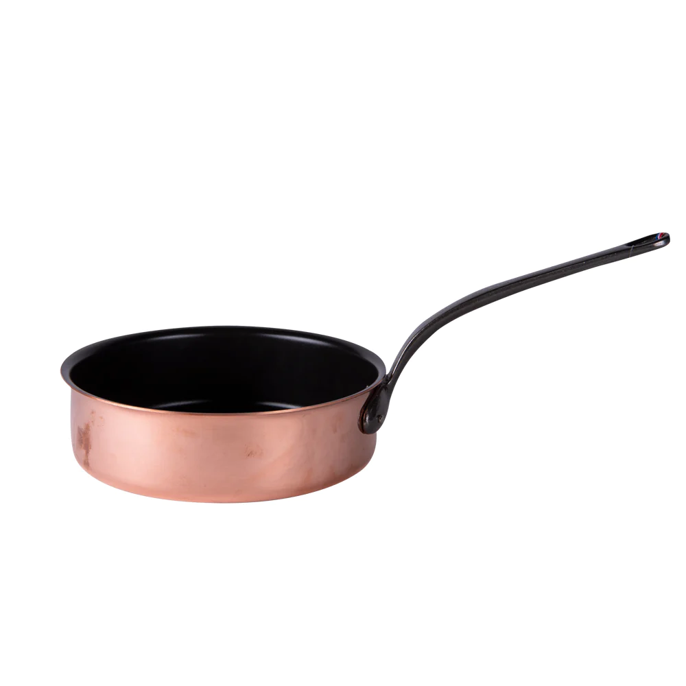 Sauteuse en cuivre 24 cm avec couvercle Baumalu