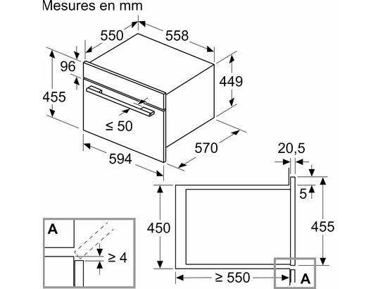 BOSCH - Four combiné micro-ondes CMA583MB0