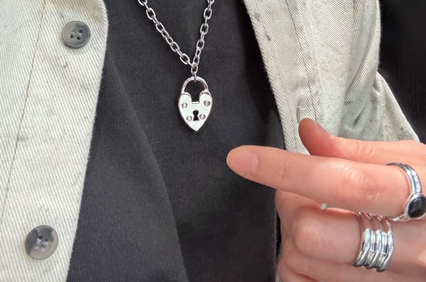 SeoulMall - Hartvormige hangslotketting