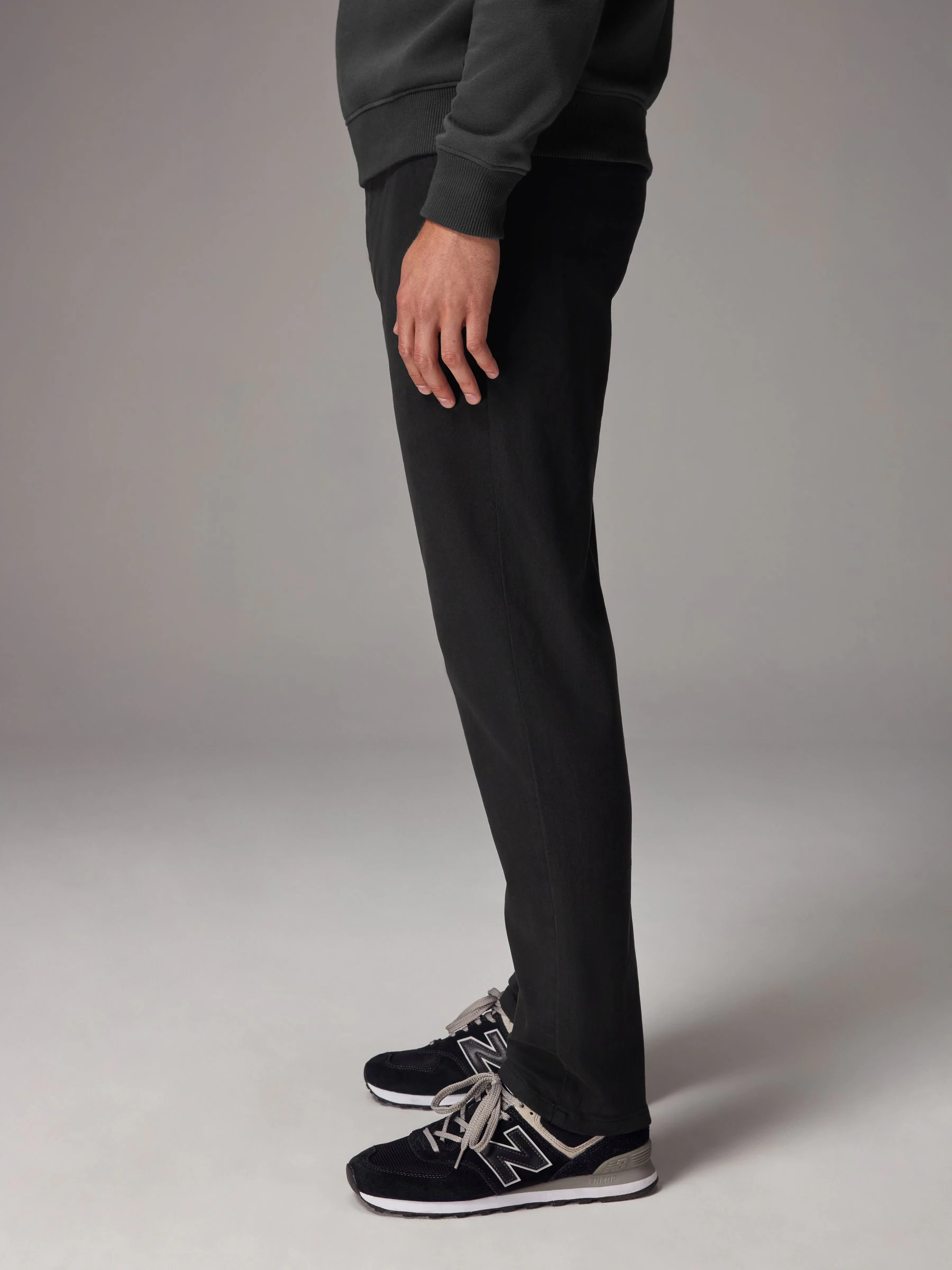 Zwart - Slim Fit - Motionflex chino
