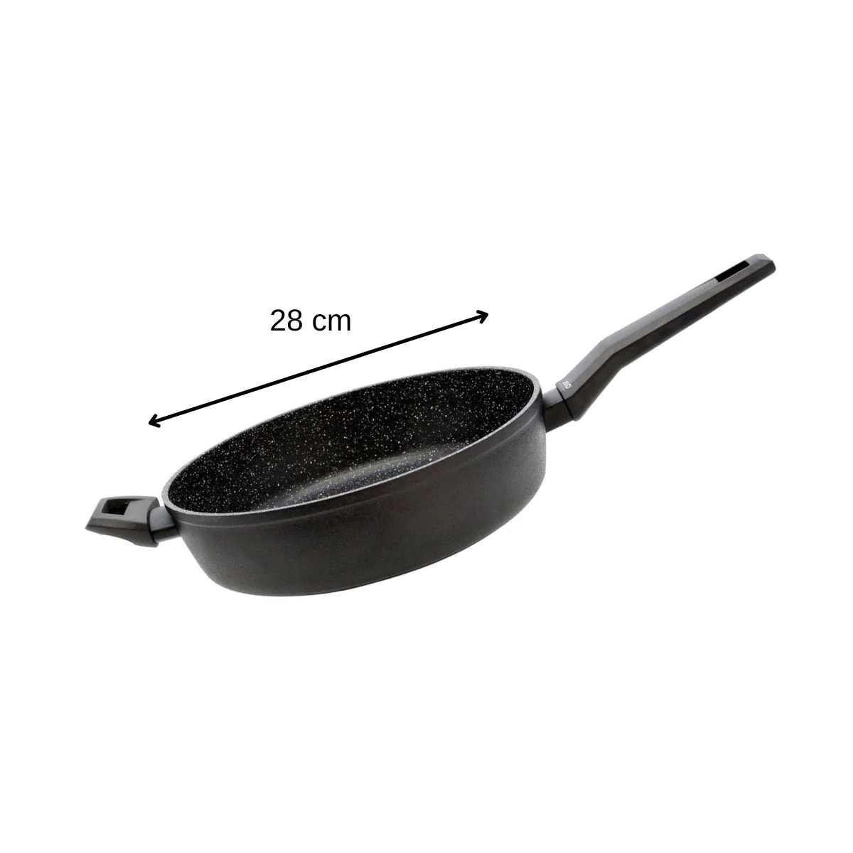 Sauteuse de cuisine 28 cm de 3,2 litres en aluminium forgé Granit Solu