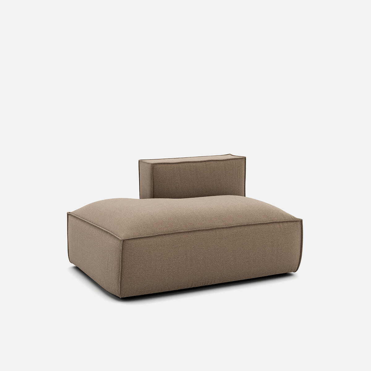 LA REDOUTE INTERIEURS<br>Sofá lounge texturizado, esquerdo, Seven