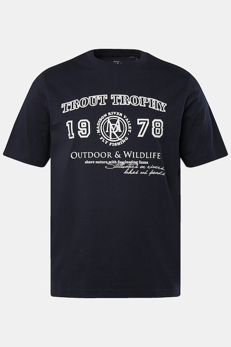John F. Gee T-Shirt, Halbarm, großer Print, bis 84/86