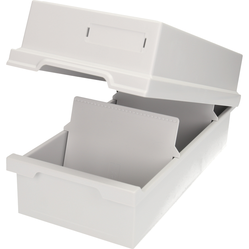 Exacompta Karteikartenbox, A6, lichtgrau