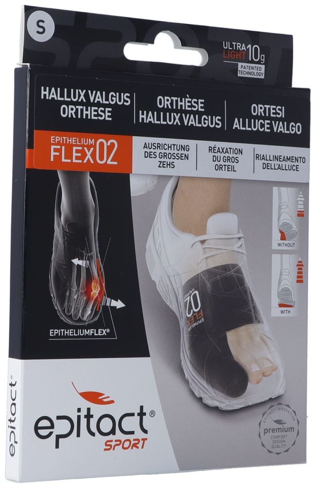 Epitact Orthese Hallux Valgus S 20-21.5cm 1 Stk