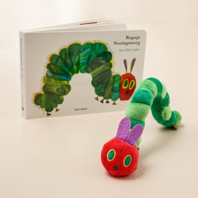 Kinderboek | Rupsje Nooitgenoeg met knuffel