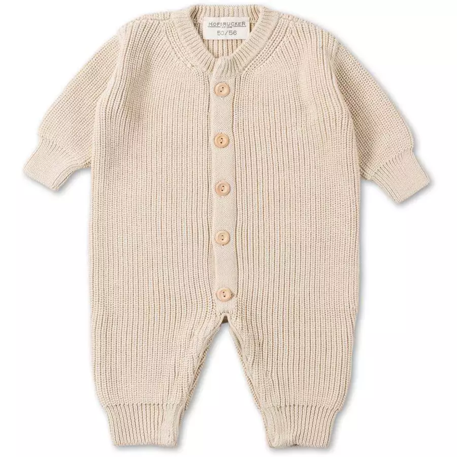 Hofbrucker Baby Strickoverall Leo Beige