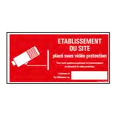 Pickup - Panneau de signalisation - 300 x 150 mm - Sous vidéo protection