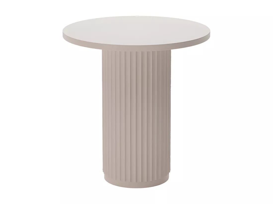 PIVOINE - Table d'appoint ronde cannelée