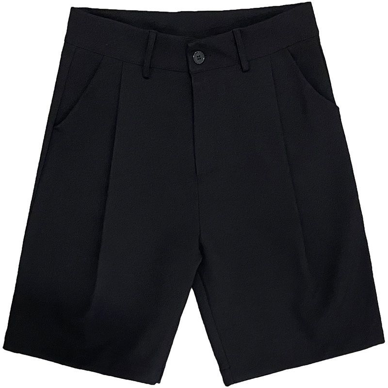 Whyessa - Effen shorts met rechte pijpen