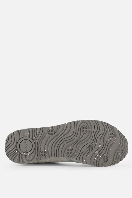 Woden Sneakers grijs Textiel