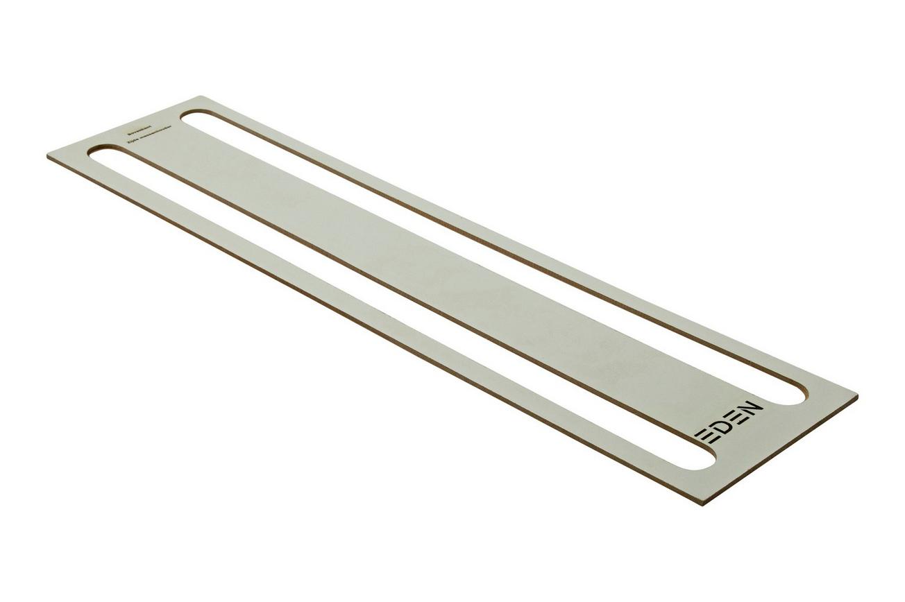 Eden verticale messenmagneetstrip walnoothout, 50 x 12 cm