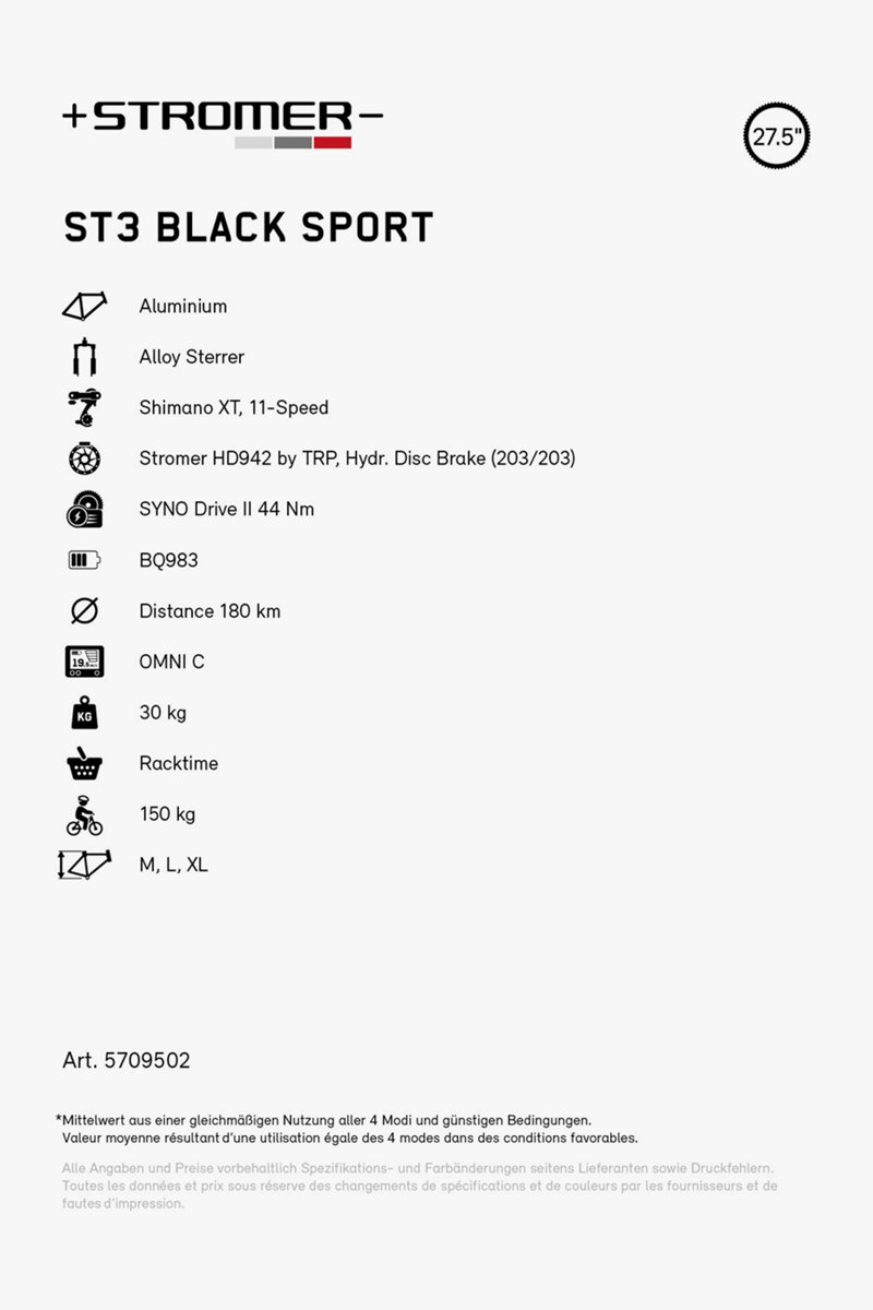 Stromer ST3 Sport 27.5 E-Bike 2024