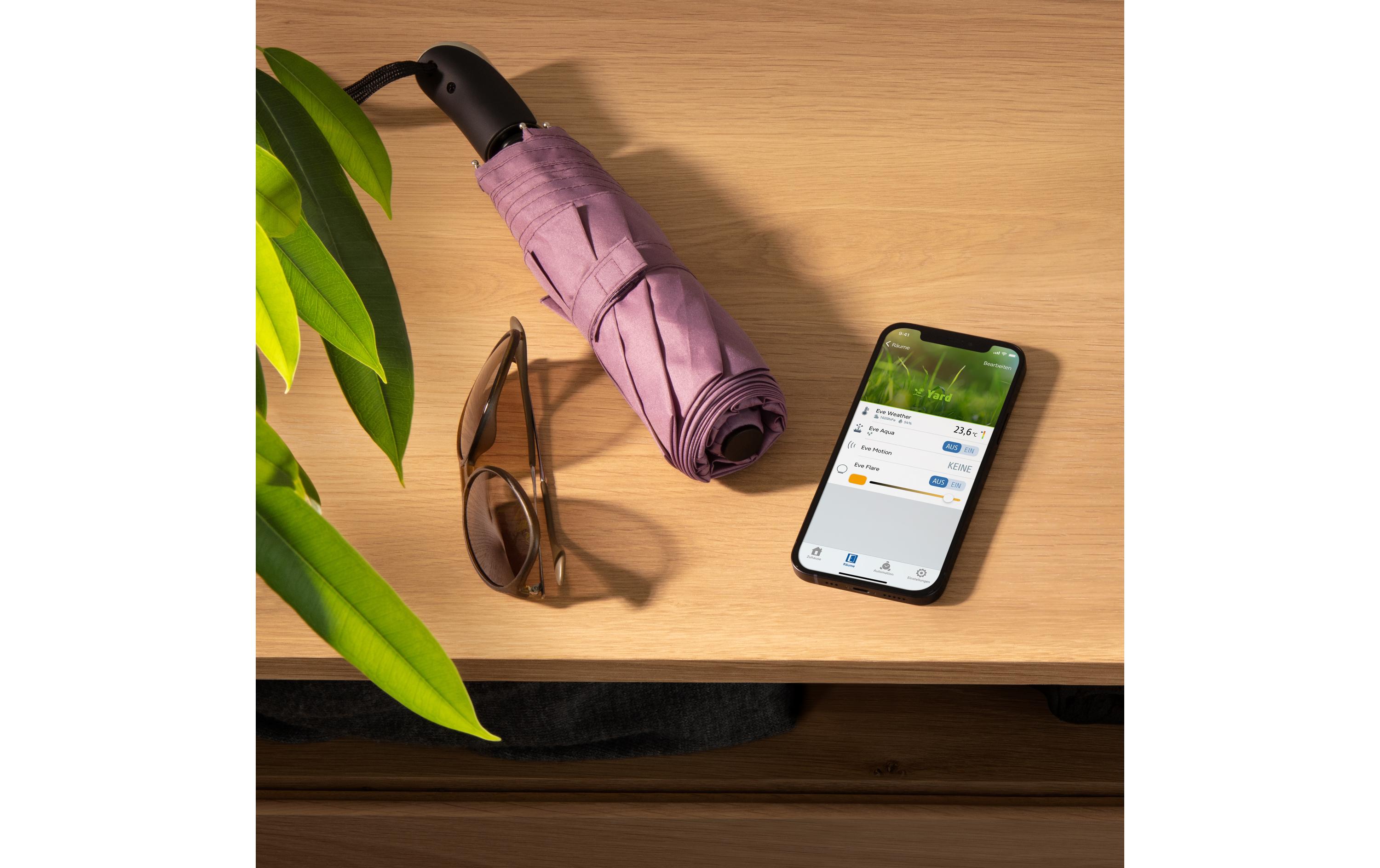 Wetterstation Eve Weather mit Matter-TechnologieSmarte Wetterstation kompatibel mit Matter