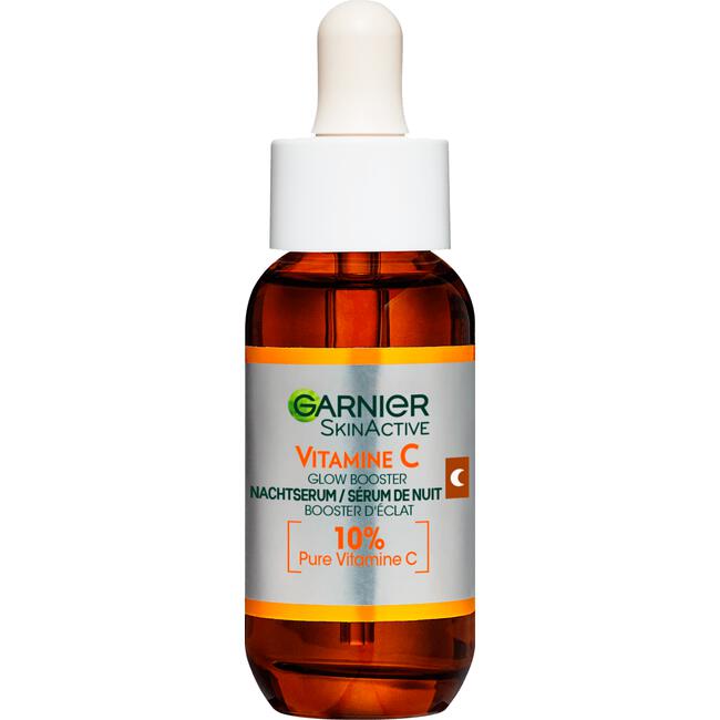Garnier Skinactive 10% Pure Vitamine C* Anti-Pigmentvlekken Nachtserum met Hyaluronzuur 30 ML