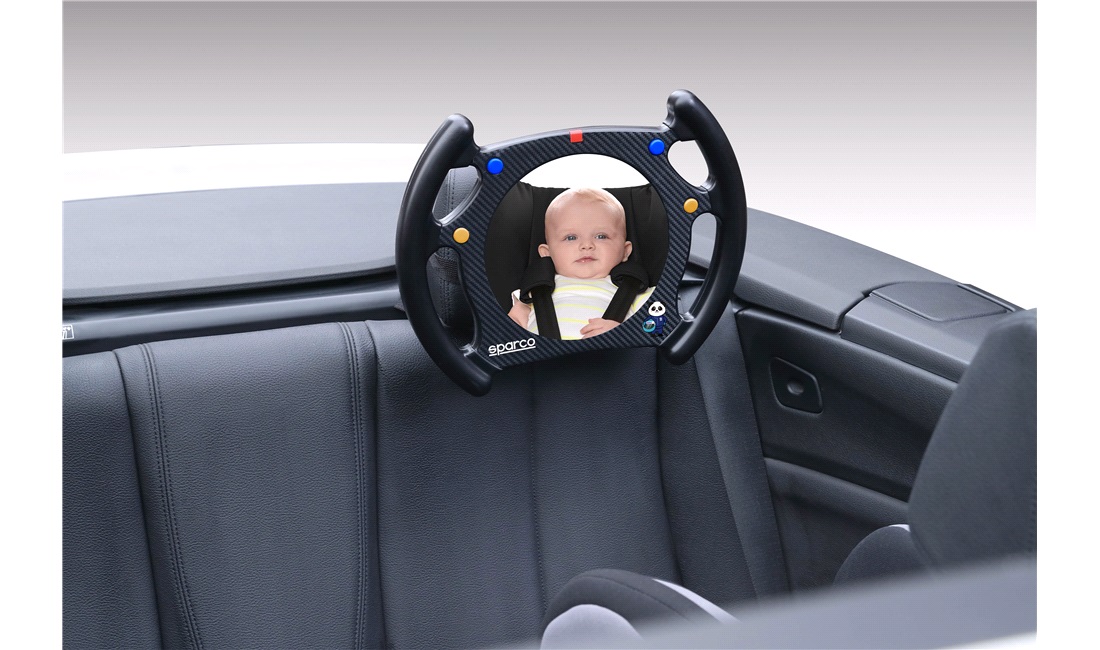 Babyspejl bagudvendt autostol SPARCO