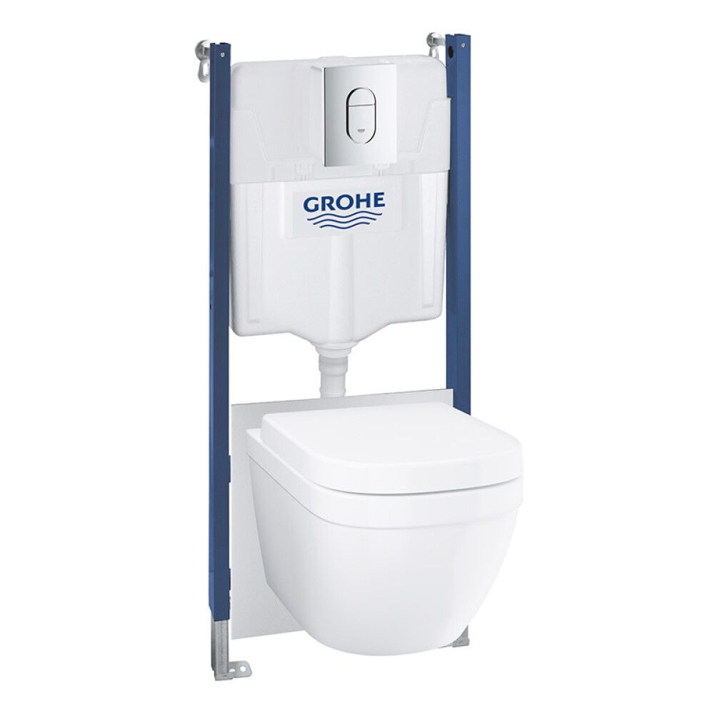 TOALETT GROHE SOLIDO VEGGHENGT 5-I-1 SETT EURO