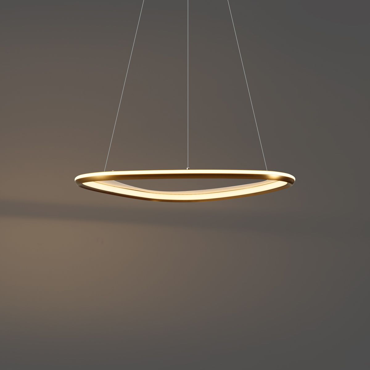 Design hanglamp goud 3-staps dimbaar - Organico