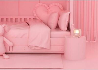 MOB Vekkeklokke med Lys Billy Clock, Rosa