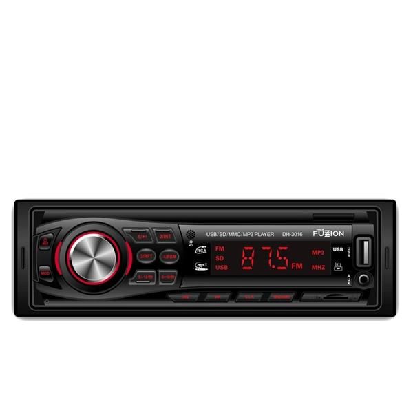 Tech Fuzzion Auto Radio Painel Fixo 4X50W Fm Usb Mp3 - Dh3016