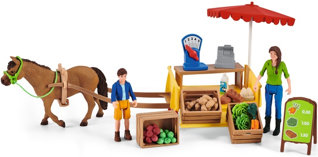 Schleich® Spielwelt »FARM WORLD, Mobiler Farm Stand (42528)«