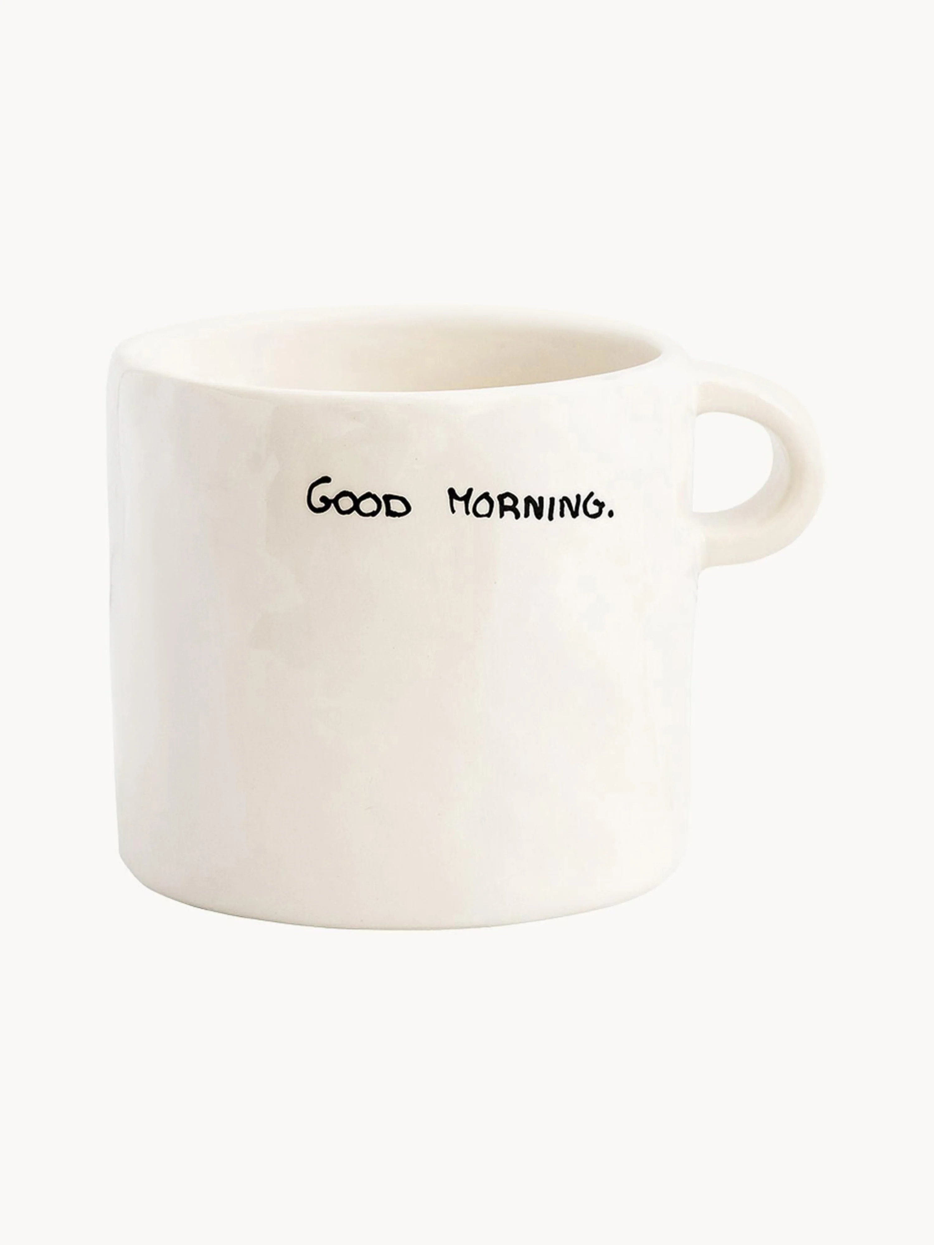 Handbeschilderde mokken Perfect Morning, 2-delig