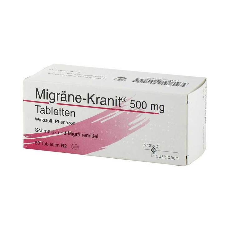 Migräne Kranit 500 mg Tabletten, 50 St